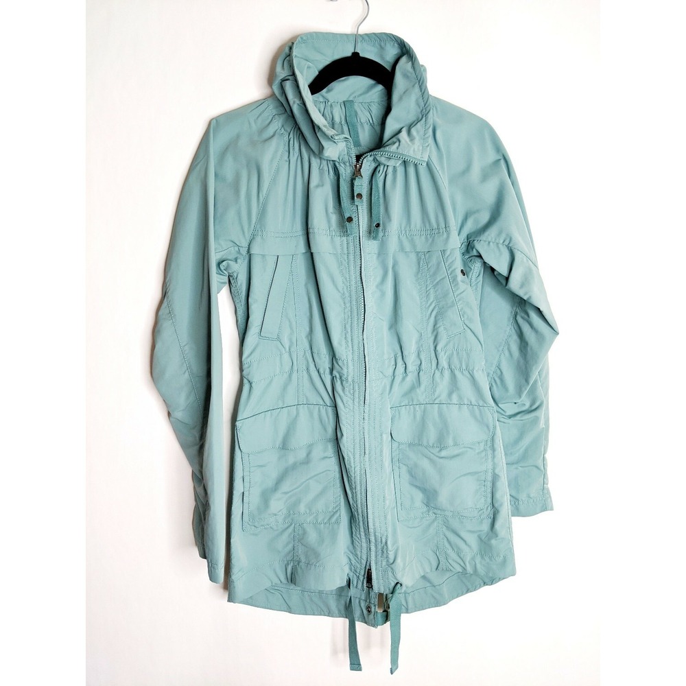 Eddie Bauer Light Teal Travex Jacket Long Size XS Women's